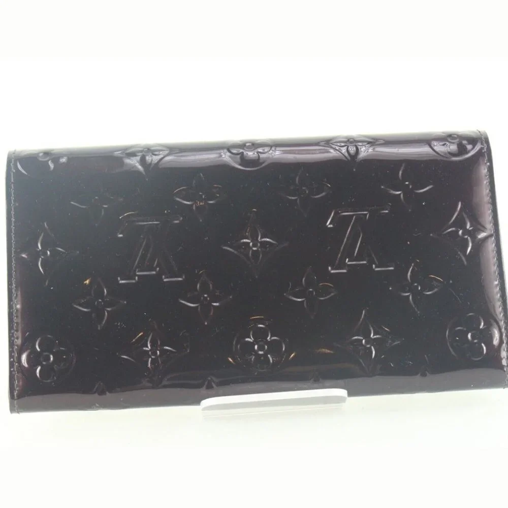 Louis Vuitton Amarante Monogram Vernis Sarah Wallet Long 4LVS105K